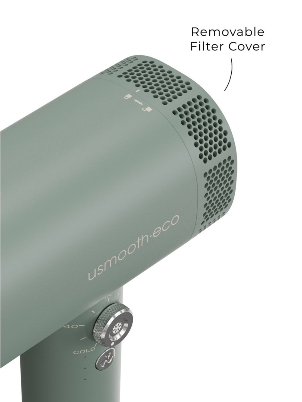 Usmooth • Eco AccelerDry Professional Hair Dryer Limited Edition Green - Picture 4 of 6